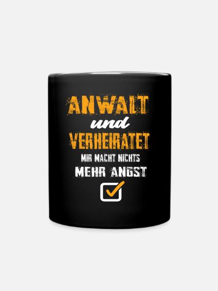 Anwalt - Tasse einfarbig - Schwarz