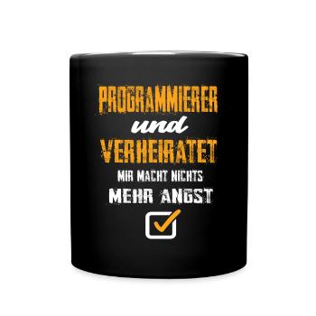 Programmierer - Tasse einfarbig - Schwarz - Vorne