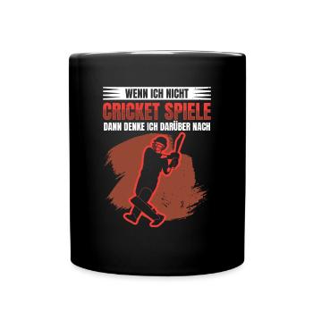Wenn Ich Nicht Spiele, Denke Ich An - Tasse einfarbig - Schwarz - Vorne