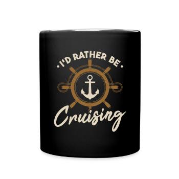 Je préfère faire de la croisière - Mug uni - noir - Devant