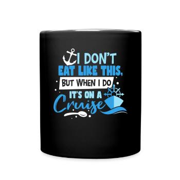 C’est en croisière - Mug uni - noir - Devant
