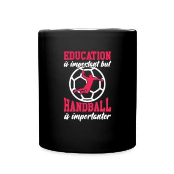 Handball - Full Colour Mug - black - Front