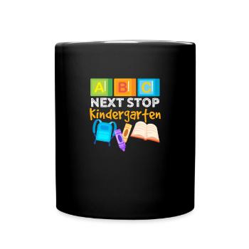 Kindergarten Child School Enrollment School Gift - Full Colour Mug - black - Front