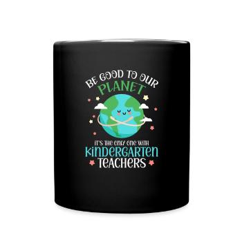 Kindergarten Child School Enrollment School Gift - Full Colour Mug - black - Front