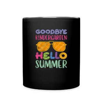 Kindergarten - Tasse einfarbig - Schwarz - Vorne