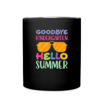 Kindergarten Child School Enrollment School Gift - Full Colour Mug - black - Front