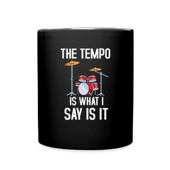 Drums Quote Drummer Music Band Drum Musician - Mug uni - noir - Devant