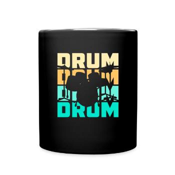 Batterie Drummer Funny Drumming Drums Drumset - Mug uni - noir - Devant