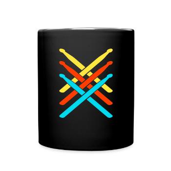 Batterie Drummer Funny Drumming Drums Drumset - Mug uni - noir - Devant