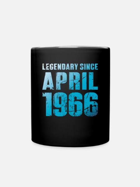 Legendär Seit April 1966 Geburtstag Geschenk - Tasse einfarbig - Schwarz