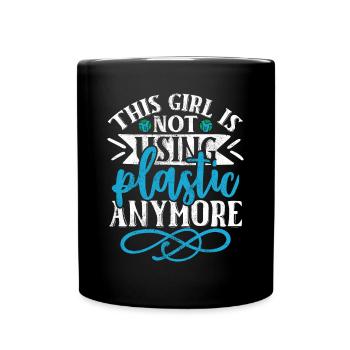 Earth Day Environmentally Friendly Earth Planet Saving - Full Colour Mug - black - Front