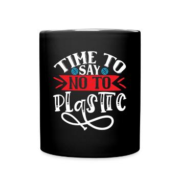 Earth Day Environmentally Friendly Earth Planet Saving - Full Colour Mug - black - Front