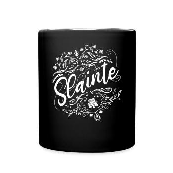 Slainte St. Paddy's Day Salute St. Patrick's Day - Tasse einfarbig - Schwarz - Vorne