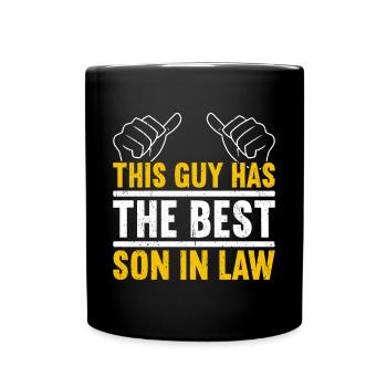 Schwiegersohn - Tasse einfarbig - Schwarz - Vorne