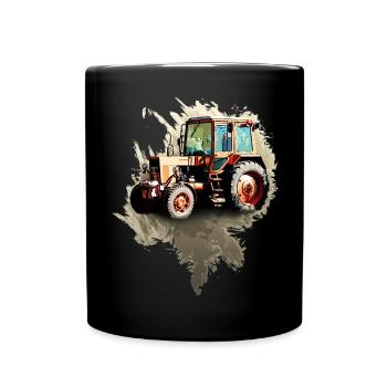 Biélorussie MTZ 82 Tracteur - Mug uni - noir - Devant