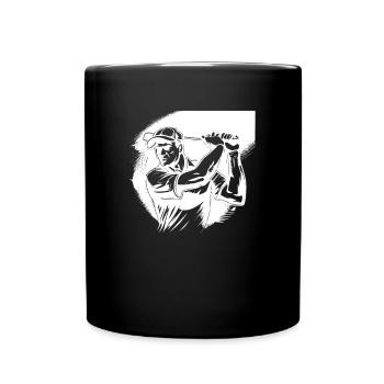 Golfeurs de golf - Mug uni - noir - Devant