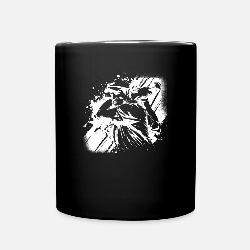 Golf Golfer - Tasse einfarbig - Schwarz