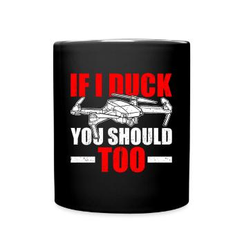 Drone pilote Drones - Mug uni - noir - Devant