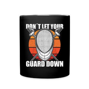 Fencer Fencing - Full Colour Mug - black - Front