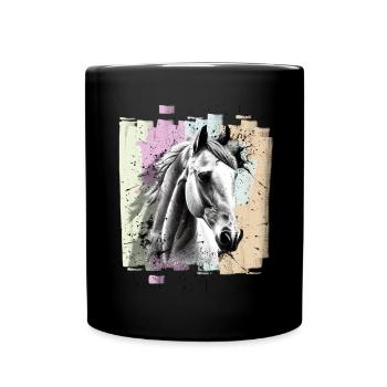 Horse - Full Colour Mug - black - Front