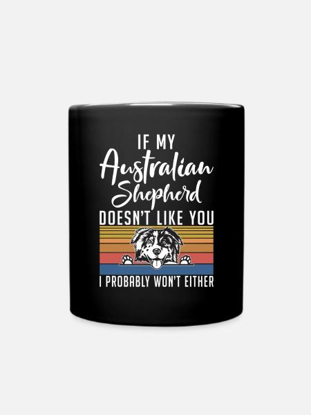 Cadeaux de berger australien - Mug uni - noir