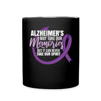 La maladie d’Alzheimer peut prendre nos souvenirs - Mug uni - noir - Devant