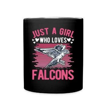 Falconry Girl Falconer Falconry Falconry - Full Colour Mug - black - Front