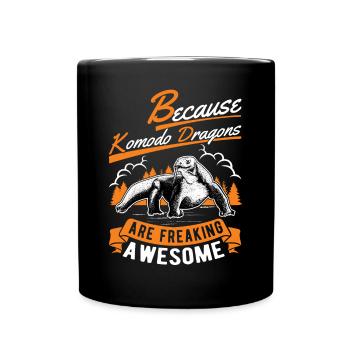Parce que les dragons de Komodo sont géniaux - Mug uni - noir - Devant