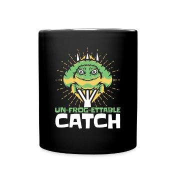 Un Frog Ettable Catch Kaulquappe Laubfrosch - Tasse einfarbig - Schwarz - Vorne