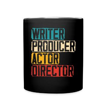 Scénariste Producteur Acteur Réalisateur Artiste Actrice - Mug uni - noir - Devant