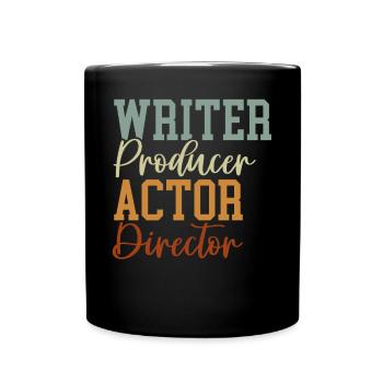 Scénariste Producteur Acteur Réalisateur Artiste Actrice - Mug uni - noir - Devant