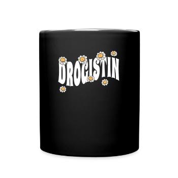 Apotheker niedliche Blumen Drogistin - Tasse einfarbig - Schwarz - Vorne