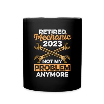 Mechaniker Im Ruhestand 2023 Leben Im Ruhestand - Tasse einfarbig - Schwarz - Vorne