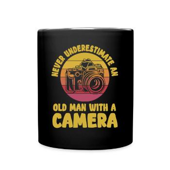 Fotografen Spruch Hobby Fotograf - Tasse einfarbig - Schwarz - Vorne