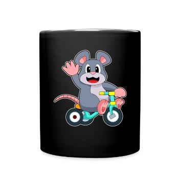 Vélo de rat - Mug uni - noir - Devant