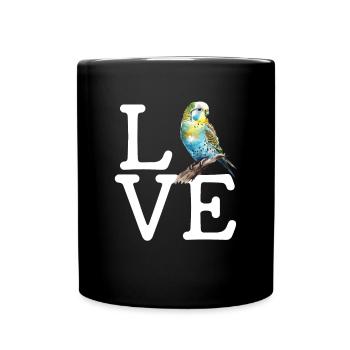 Perruche perruche, perruche - Mug uni - noir - Devant