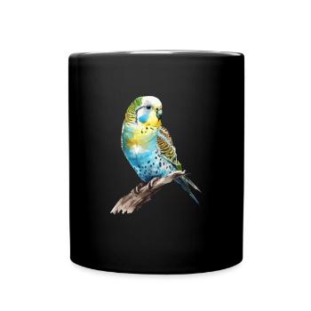 Perruche perruche, perruche - Mug uni - noir - Devant
