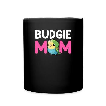 budgerigar parakeet, budgie - Full Colour Mug - black - Front