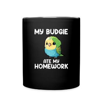 Perruche perruche, perruche - Mug uni - noir - Devant