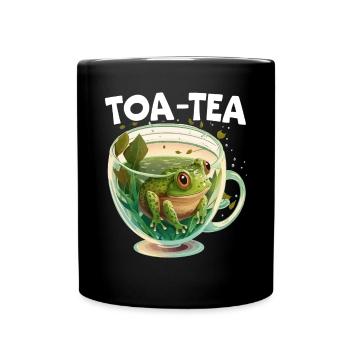 Cottagecore Mushroom Aesthetic Nature Conservation - Full Colour Mug - black - Front