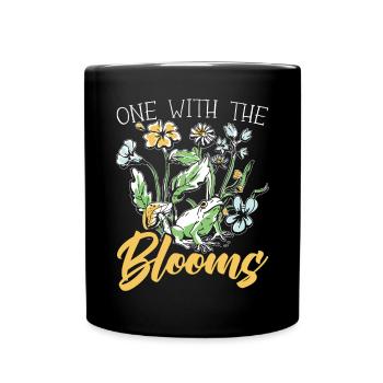 Cottagecore Mushroom Aesthetic Nature Conservation - Full Colour Mug - black - Front