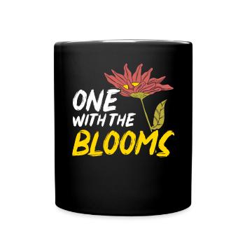 Cottagecore Mushroom Aesthetic Nature Conservation - Full Colour Mug - black - Front