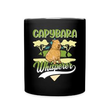 Capybara Whisperer Capibara Capibara Capybara - Full Colour Mug - black - Front