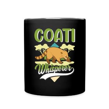 Coati Whisperer Proboscis Coati - Full Colour Mug - black - Front
