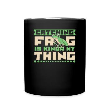 Attraper une grenouille est un peu mon truc Grenouille crapaud - Mug uni - noir - Devant