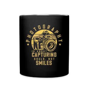 Fotografen Spruch Hobby Fotograf - Tasse einfarbig - Schwarz - Vorne