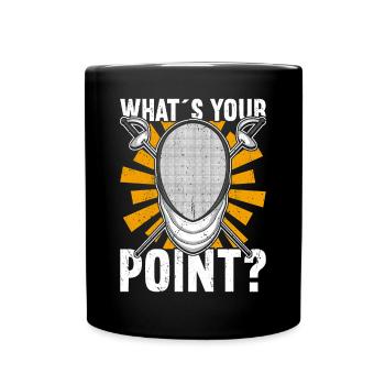 Fencing Fencer - Full Colour Mug - black - Front