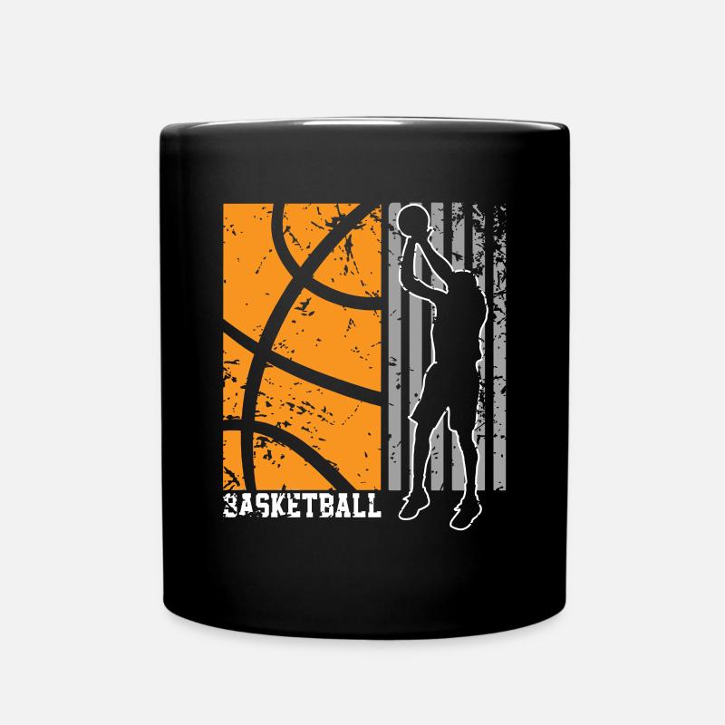Basketball Basketballer - Tasse einfarbig - Schwarz