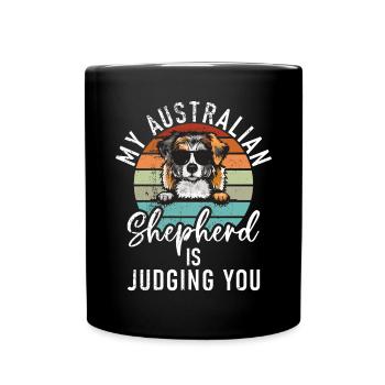 Australian Shepherd Gifts - Full Colour Mug - black - Front