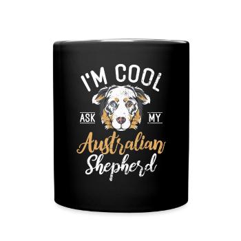 Australian Shepherd Gifts - Full Colour Mug - black - Front